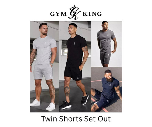 Gym king mens twin shorts - mens,