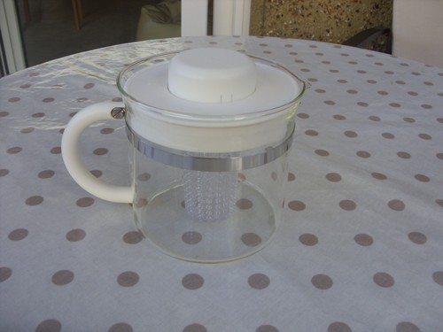Bodum white glass and - and, metal