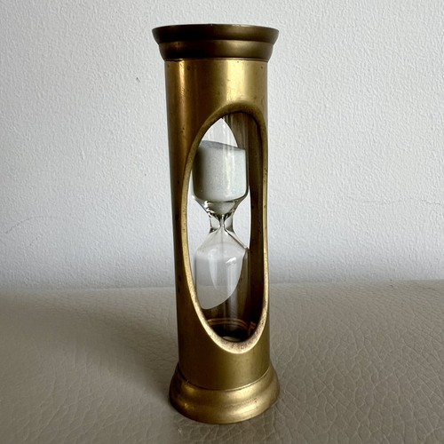 Brass hourglass nautical style