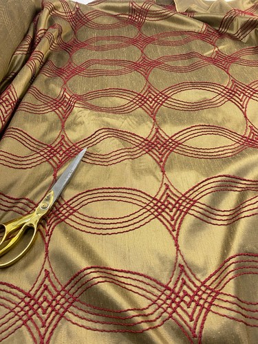 Designer embroided geometric - embroided,