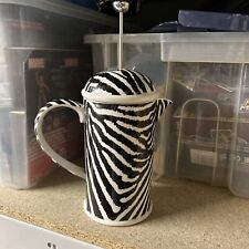 Paul Cardew Grevys Zebra HIDE Coffee Cafetiere Pot Rare Vintage Limited Edition