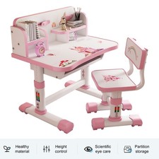 Kids Desk Chair Set Pink