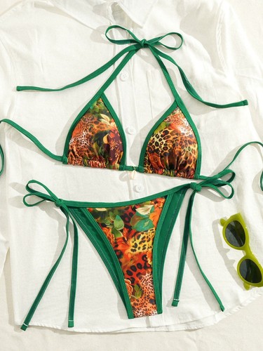 Bright flowers with green