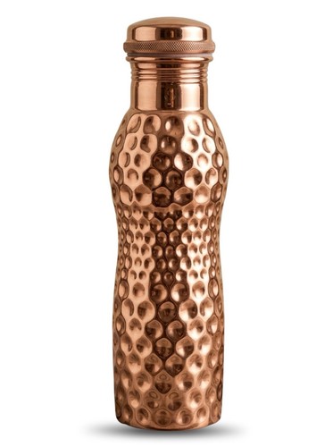 Pure copper water bottle flask - pure,