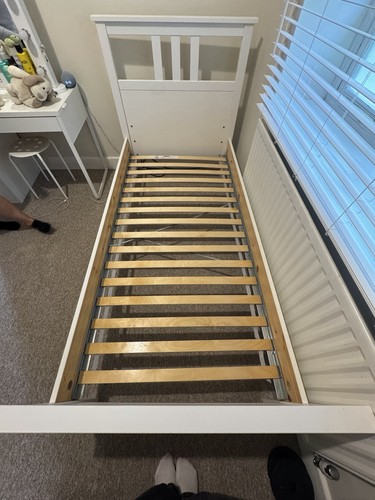Ikea hemnes white single bed - ikea,