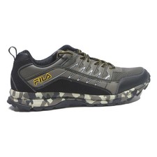 FILA Mens Casual Trainers Synthetic Black & Grey UK 11 Comfortable Lightweight