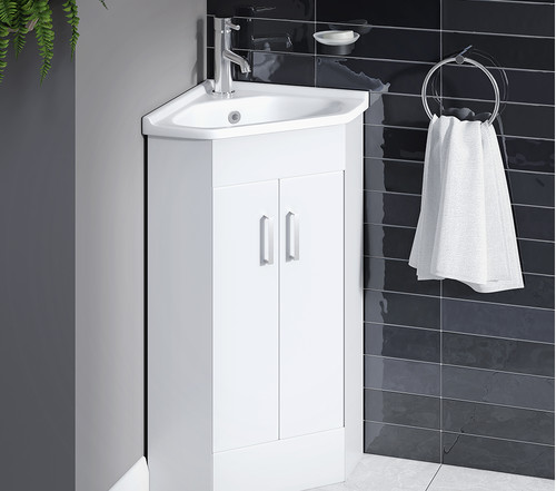 Corner vanity unit basin - &,
