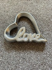 Love Silver Ornament W7xH5.5