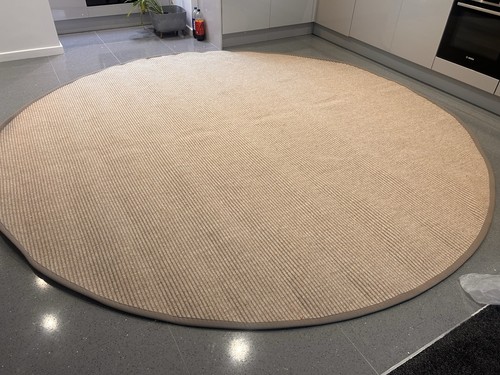Brand new large round - round, rug