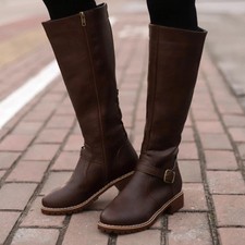 UK Women Leather Mid Calf