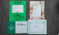 Vintage Scouts Certificates x