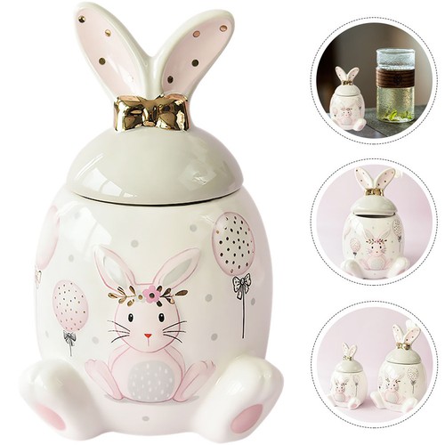 Rabbit cookie jar candy - cookie, jars
