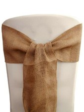 Chair covers, Hessian sashes & Table cloths HIRE..From £0.99p  Free Delivery  