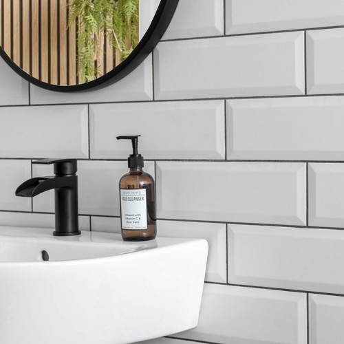 White metro wall tiles - wall,