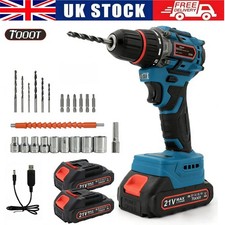 2 Battery Cordless Drill Combi