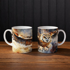 Handmade Owl Mug 11oz Wildlife
