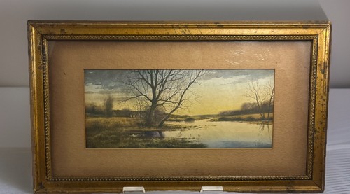 Antique tonalist landscape - antique,