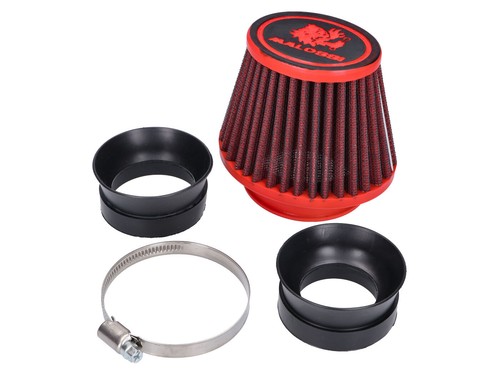 Malossi air filter - malossi, red/black