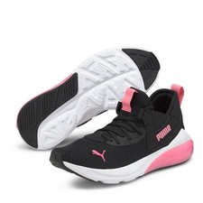 Puma Cell Vive Trainers Juniors Girls Black/Pink Size UK 3 (Ref117)