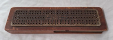 Antique Metal & Wood Cribbage