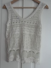 F&F Top Size S White Knitted
