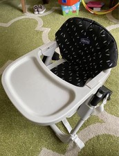 Chicco Chairy Booster Seat with Removable Tray.  Collapsible Chair. Travel Chair
