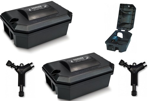 Rat bait box station - rat, key