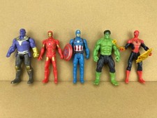 5Pcs/set Marvel Avengers Super Hero Incredible Action Figure Toy Doll Gift