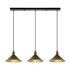 3 Way Vintage Industrial Pendant Light Hanging Retro Lamp LED Ceiling Lights UK