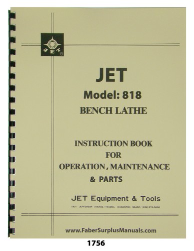 Jet 818 lathe - 818, lathe-milling