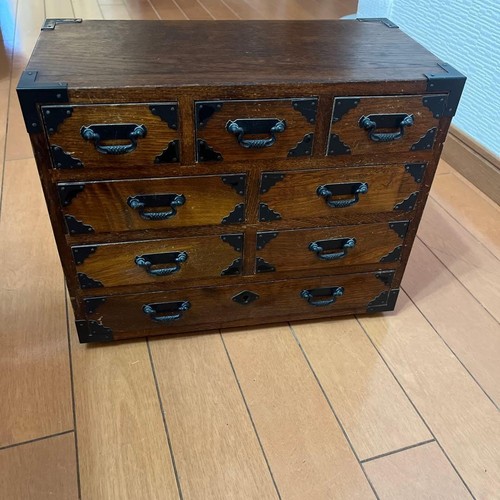 Japanese wooden tansu small - japanese,