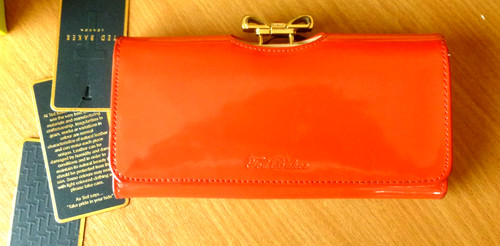 Ted baker red leather purse - red,