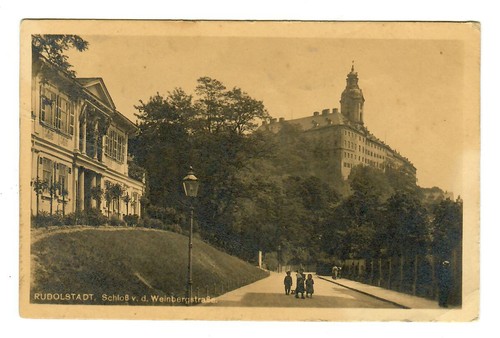 Postcard rudolstadt castle of - postcard,