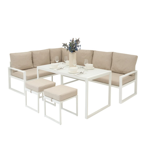 Jardí aluminium corner sofa - aluminium,