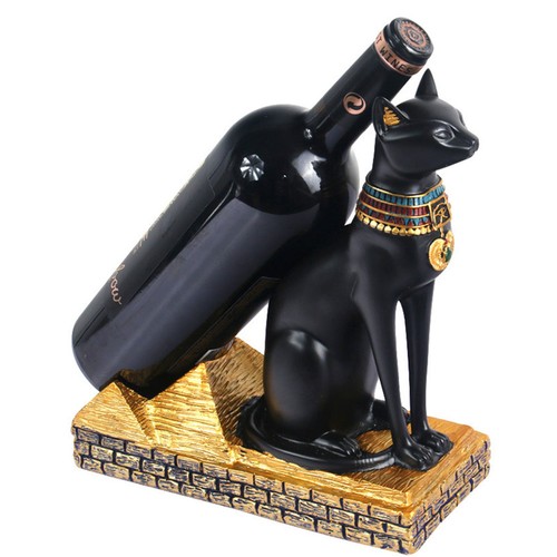 Wine bottle holder cat - holder,