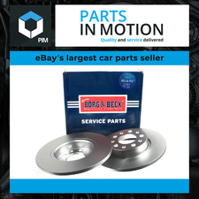 2x Brake Discs Pair Solid fits