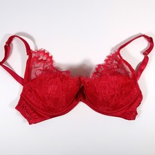Janet Reger Red Lace Bra 34D