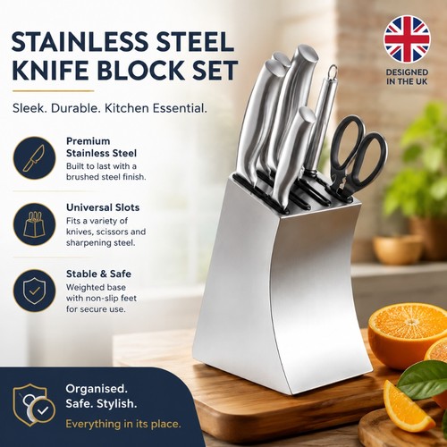 Stainless steel knife stand - knife,
