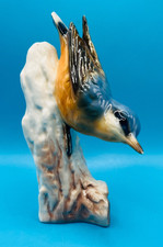 VINTAGE GOEBEL HUMMEL BIRD NUTHATCH FIGURINE-1967 CV84 gloss Finish Ex Condition