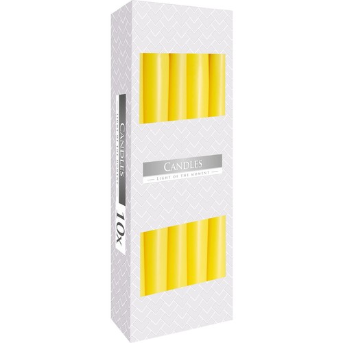 Taper candle yellow - candle,