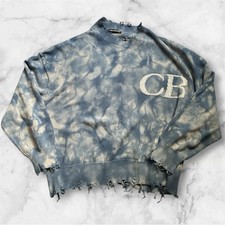 Cole Buxton Distressed Boxy Fit Tie-dye Knitted Knit Jumper Mens L Large BN