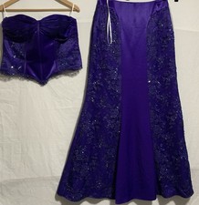 Anouska G. Purple Satin And