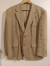 Marks and Spencer Linen Blend Jacket - 46S - Nova Fides Fabric - Great Condition