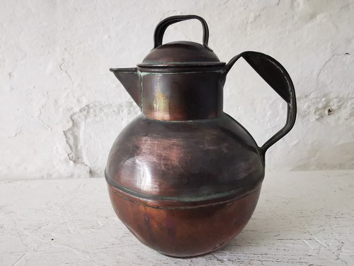Antique copper guernsey - guernsey, jug