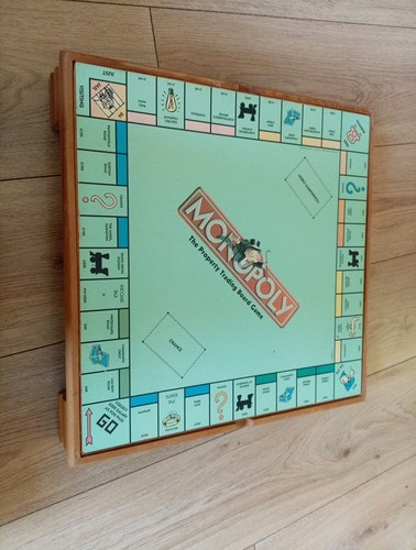 Rare vintage wooden - , monopoly
