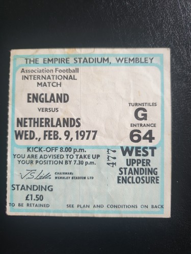 Four tickets stubs - stubs, engand
