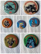 Golden Wonder 'Operation Survival!' Badges – Set of 7 (Land Rover, Animals)