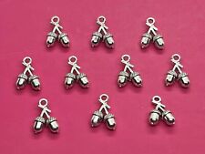 Tibetan Silver Acorn Charm -
