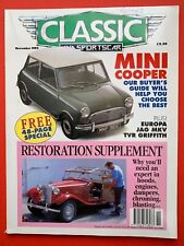 Classic & Sportscar - Nov 1992 - Mini Cooper - Lotus Europa - Alvis V8 - TVR