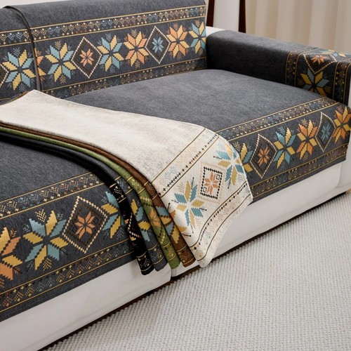 Boho chenille sofa - sofa, couch